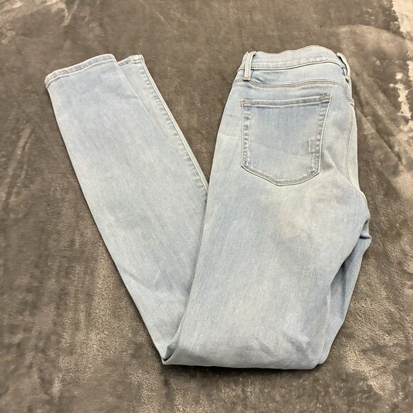 Pacsun Jeans Womens Jegging 27 Blue Light Wash Denim Bikercore Distressed Pants - Picture 8 of 13